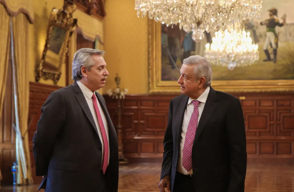 Andrés Manuel López Obrador y Alberto Fernández (Foto: presidencia México)