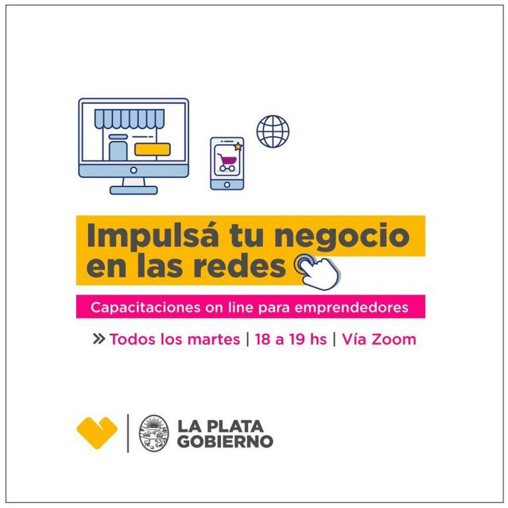 Son cinco encuentros por Zoom que apuntan a ayudar a los comerciantes a potenciar sus ventas durante el aislamiento (Municipalidad de La Plata)