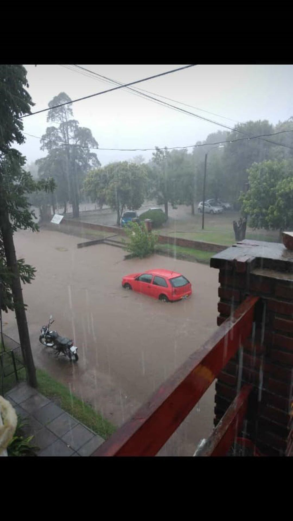 Inundación en Mina Clavero (Fotos: Policía de Córdoba).
