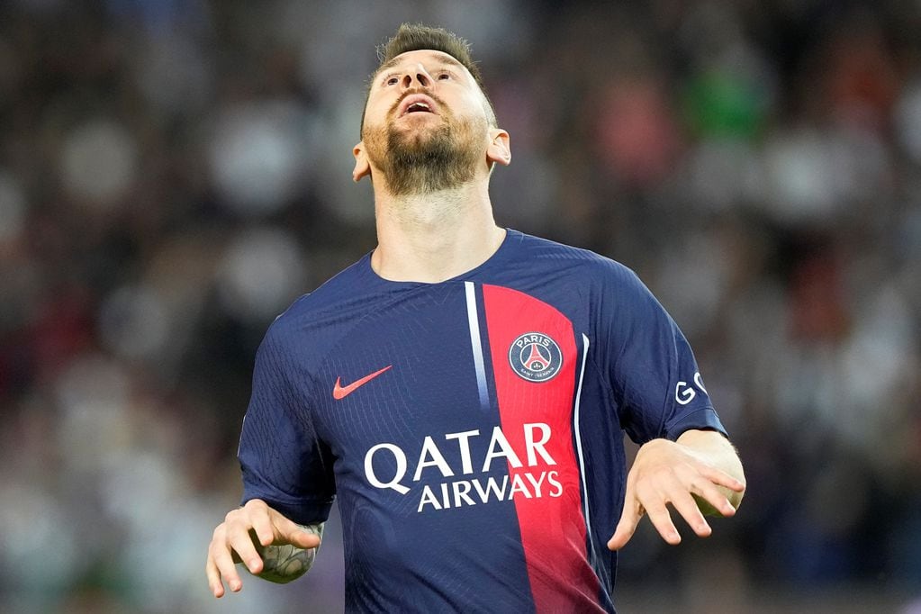 Lionel Messi en su último partido en el PSG de Francia. (AP)