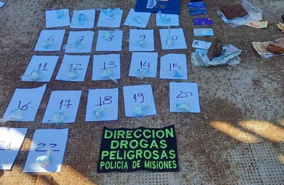 Dealer detenido en Posadas en plena venta de cocaína.