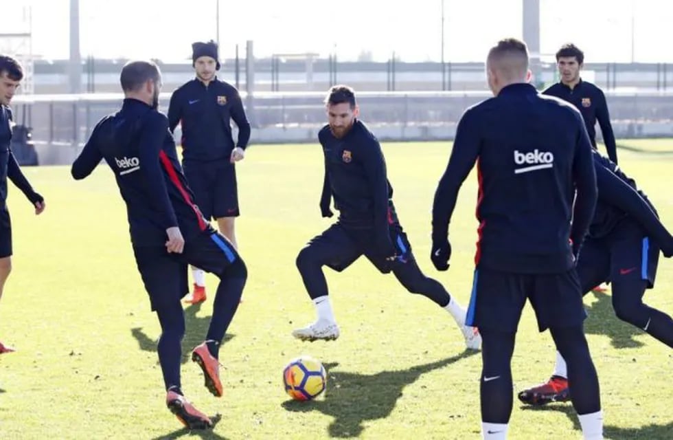 Lionel Messi se reincorporó a los entrenamientos del Barcelona. Foto: Twitter.