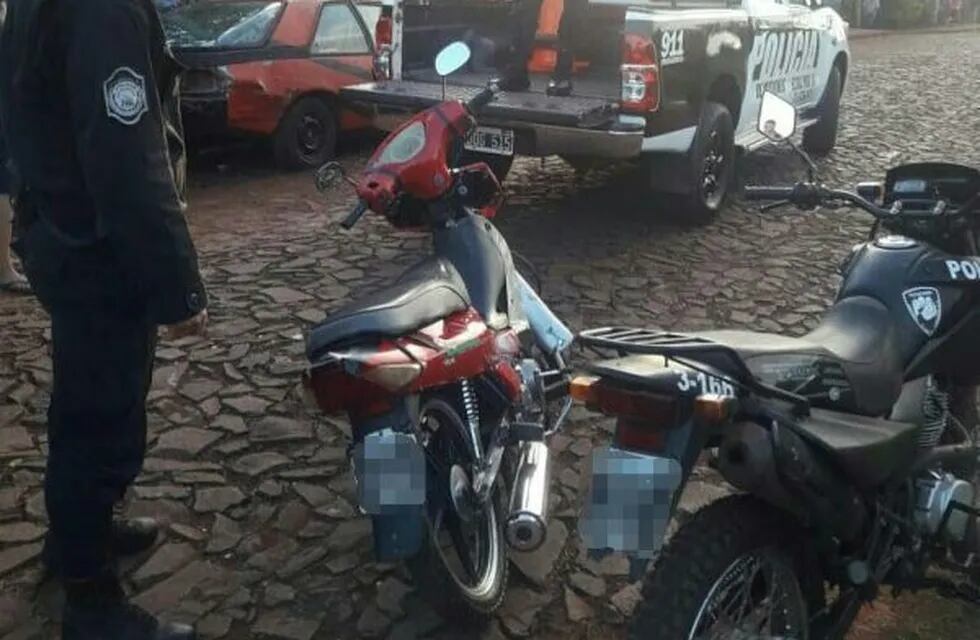 La moto robada por el joven que intentó venderla a través de Facebook.