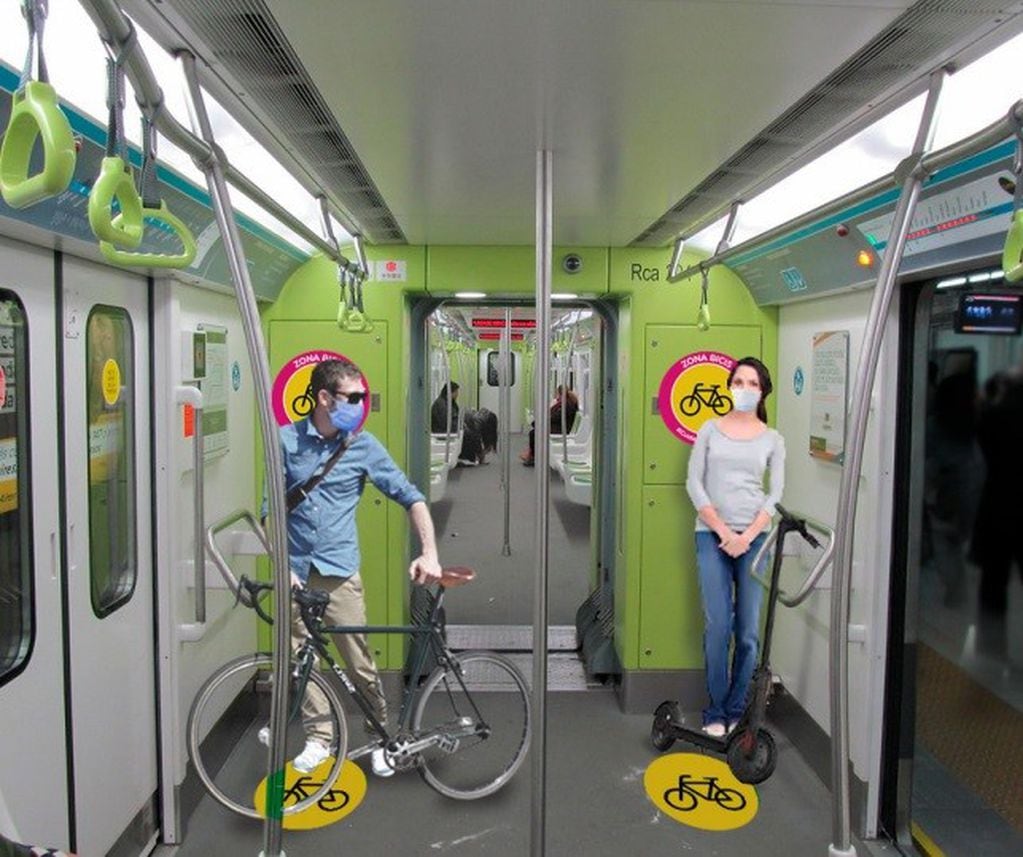 Se podrá viajar en subte con bici o monopatín eléctrico (Gobierno Ciudad de Buenos Aires)