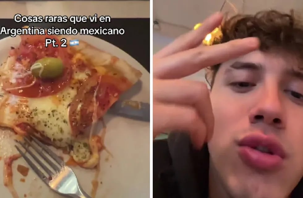 Es mexicano, se sorprendió por cómo se come la pizza en Argentina y armó debate en TikTok: “Está hecha distinta”