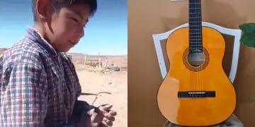 Gastón Burgos y su anhelada guitarra
