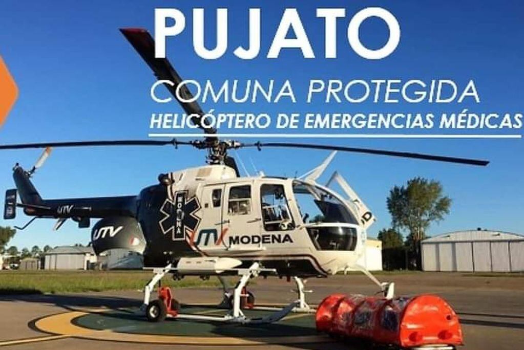 Fuentes consultadas, dieron cuenta que en menos de diez minutos el paciente que protagonizó el accidente arribó a un efector de Rosario gracias al helicóptero sanitario.