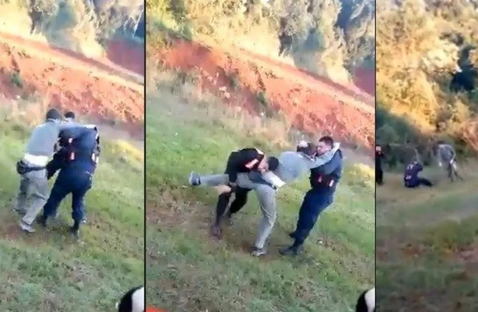 Enfrentamiento entre dos hermanos y la Policía