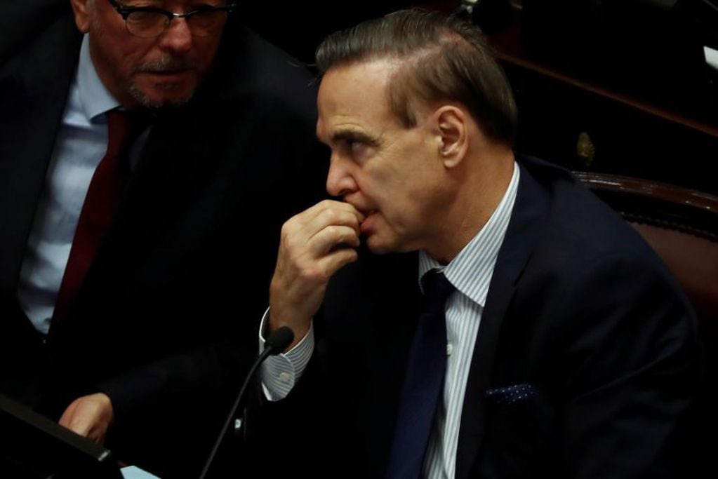 Miguel Ángel Pichetto, en la sesión de este miércoles en el Senado. Foto: EFE.