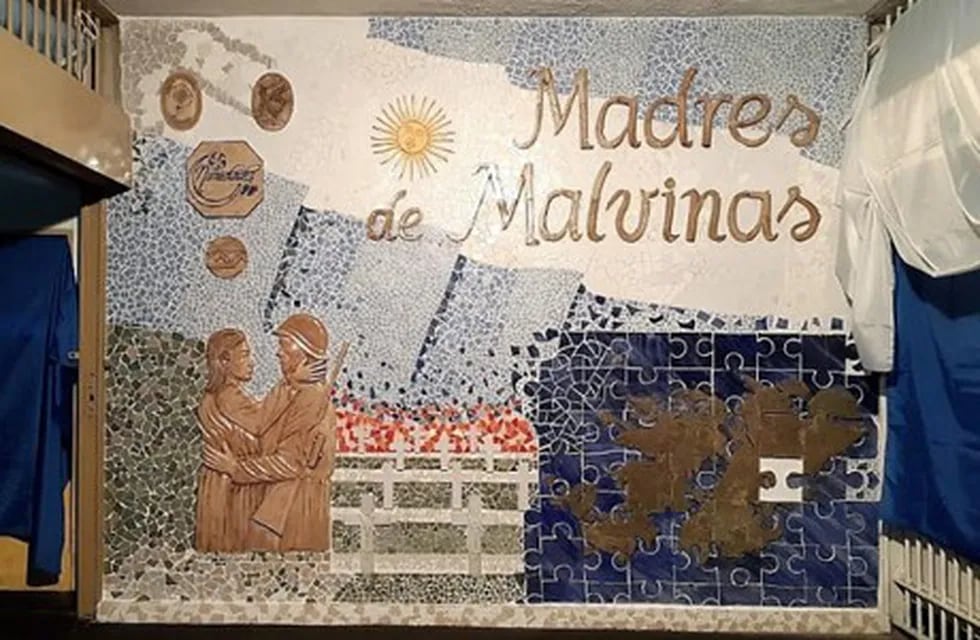 En Junín inauguraron un mural en homenaje a las madres de soldados caídos en Malvinas