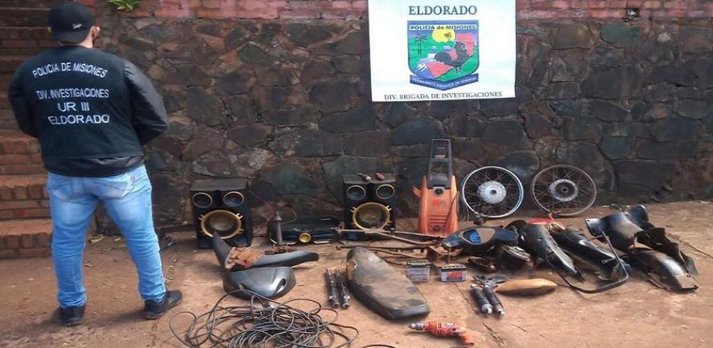 Allanamientos en Eldorado culminó con el secuestro de varios elementos robados