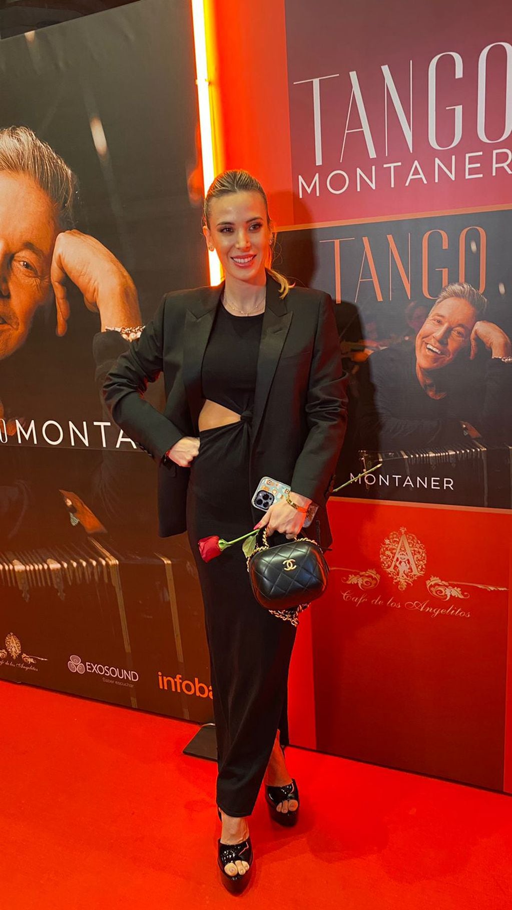 Jésica Cirio en la presentación del álbum de Ricardo Montaner.