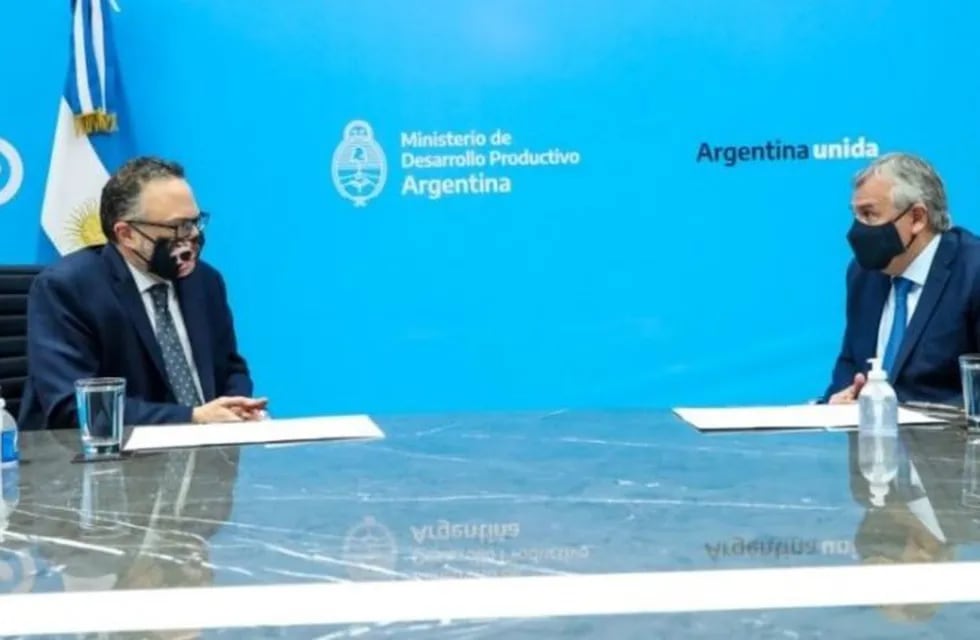 El gobernador Morales con el Ministro de Desarrollo Productivo de la Nación
