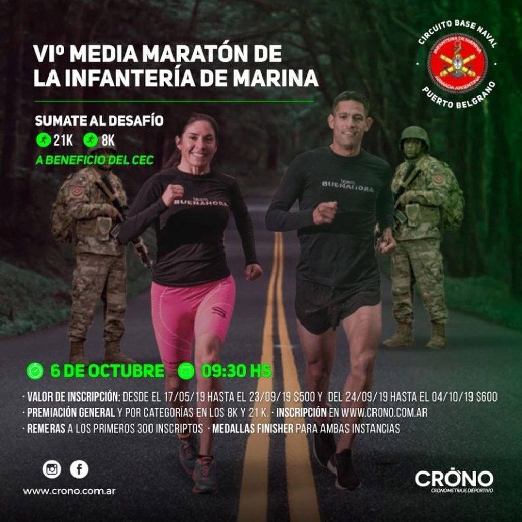 Media maraton Infantería de Marina