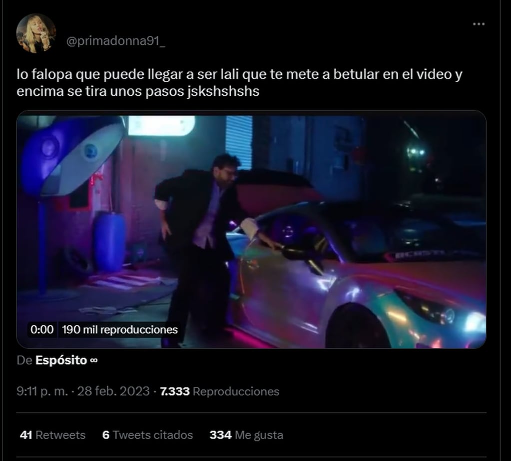 Betular baila en el video de Lali Espósito y las redes explotaron