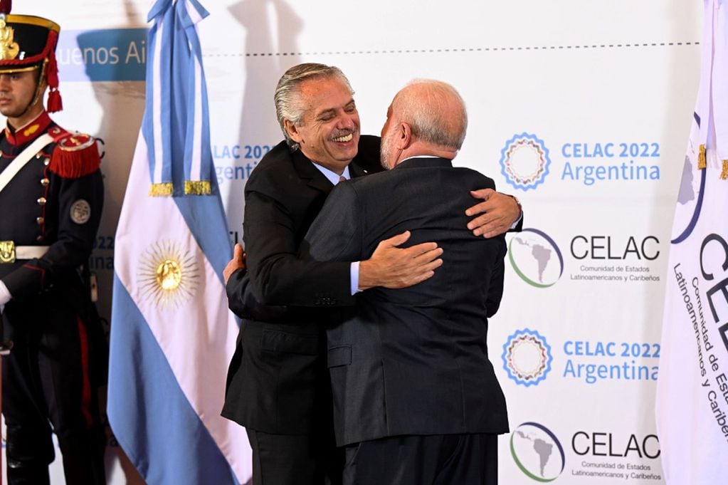 Alberto Fernández y Lula en la cumbre de la Celac (Télam)