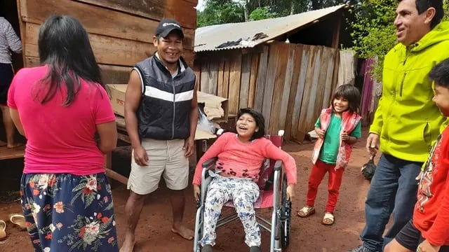 Asistieron a una familia guaraní en Puerto Iguazú