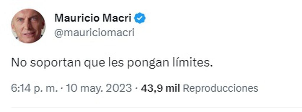 El título del mensaje de Macri de esta tarde.