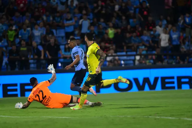 En juego: Belgrano empezó mal contra Defensa y Justicia y pierde 1 a 0.