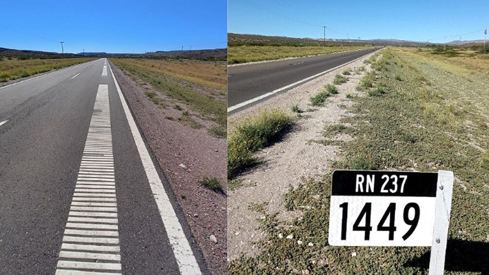 Así es el asfaltófono en Piedra del Águila.