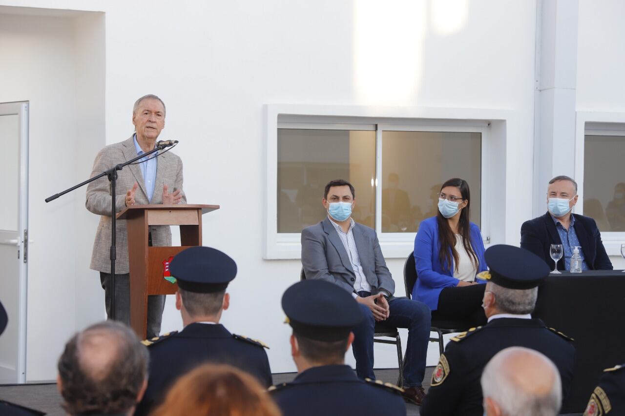 El gobernador de Córdoba habló de la inseguridad en la provincia, durante un acto de inauguración en Villa María.