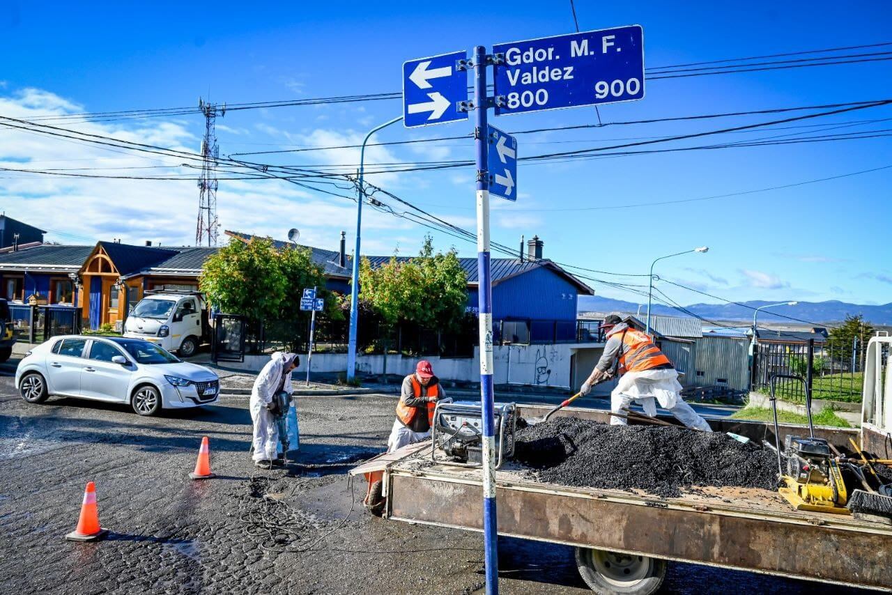 trabajos de bacheo