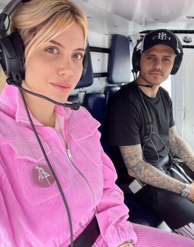 Wanda Nara y Mauro Icardi juntos en Ruanda.