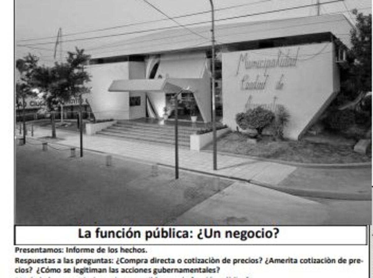 El Diario Eco del Xanaes plantea un “supuesto negocio” en el Municipio de Arroyito