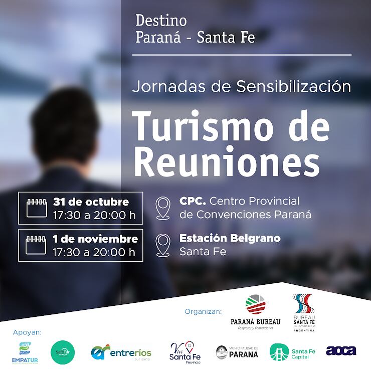 Turismo de reuniones destino Paraná-Santa Fe.