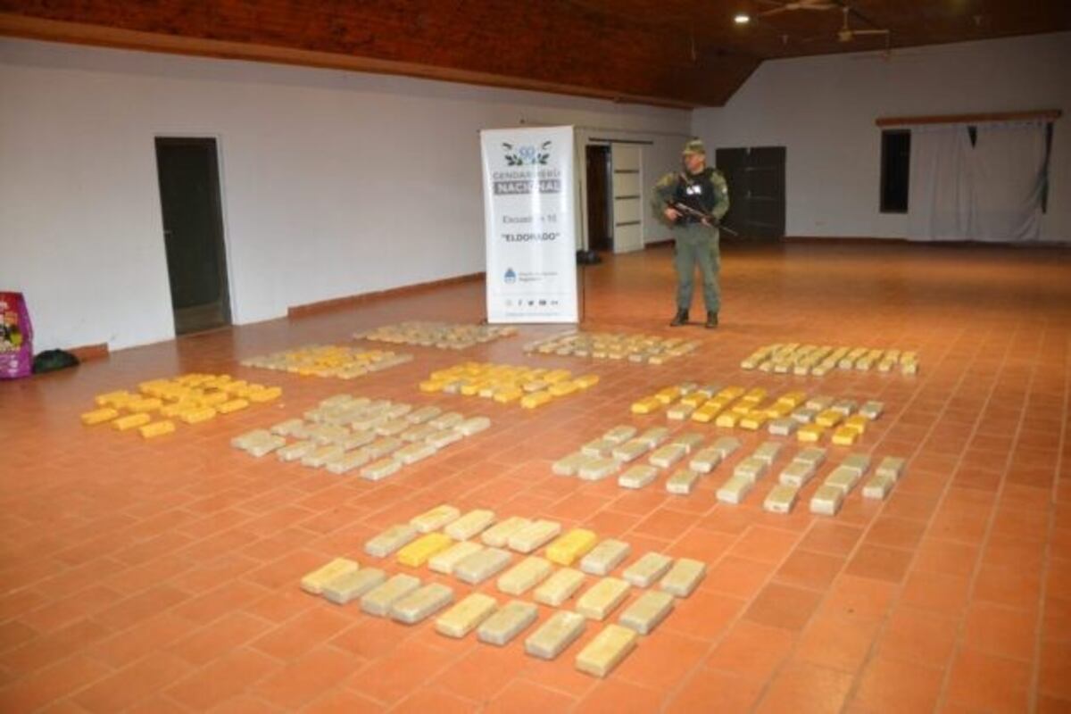 Colonia Delicia: secuestraron más de 150 kilos de marihuana