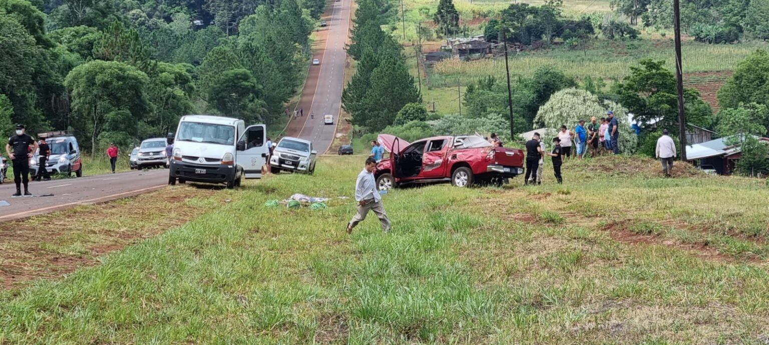 Accidente vial sobre la Ruta Provincial N°13 dejó como saldo una mujer fallecida.