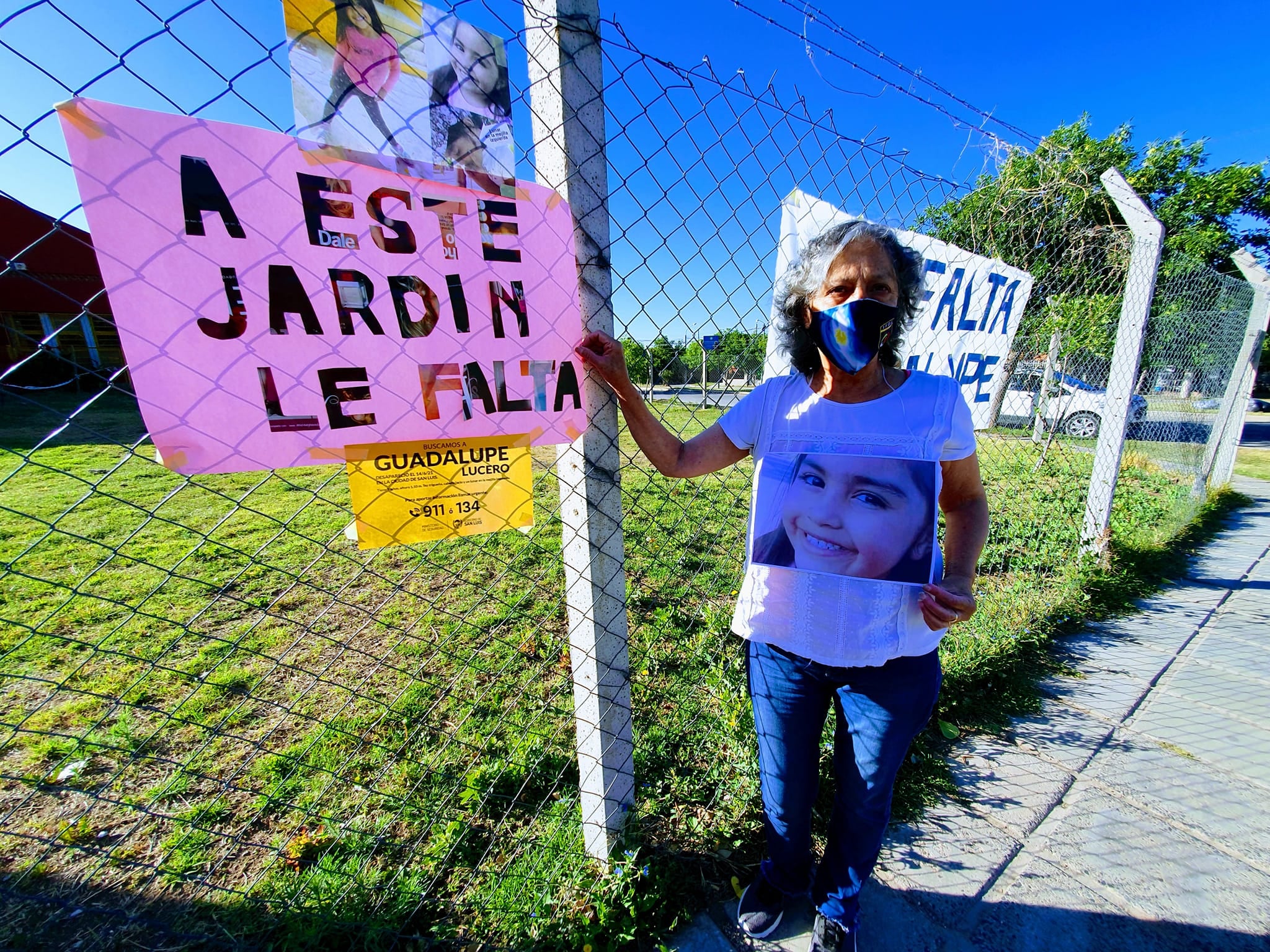 Campaña para visibilizar la desaparición de Guadalupe Lucero en la Escuela Puertas del Sol