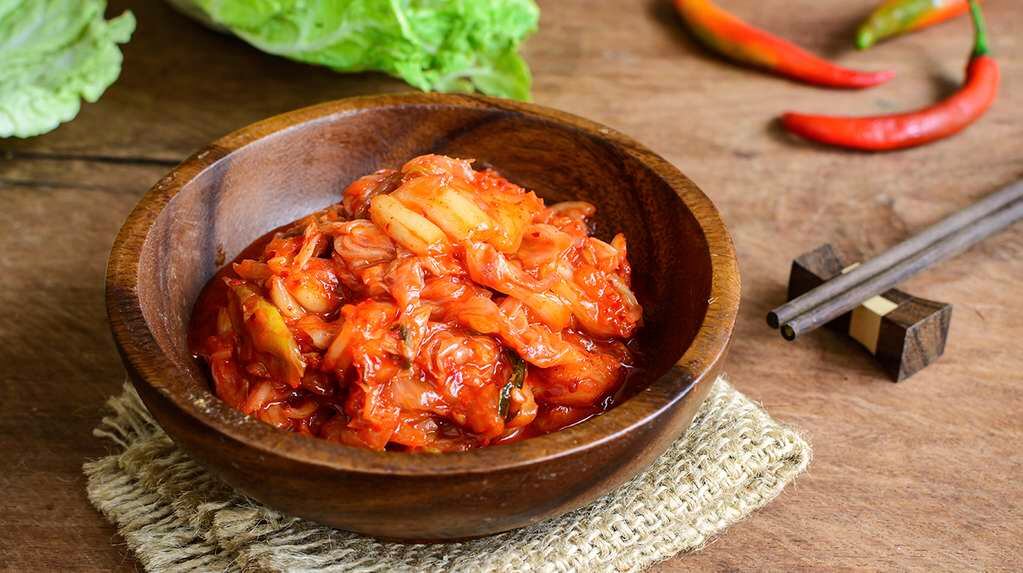 Kimchi. Una comida tradicional coreana. (Market Research Telecast)