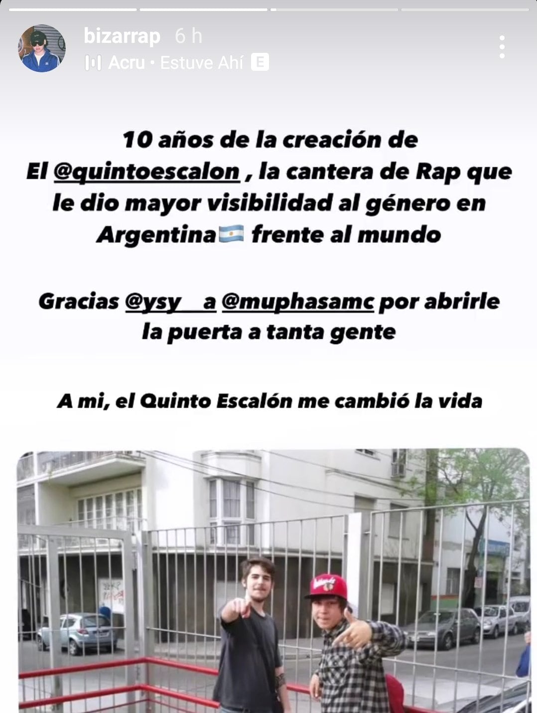 El mensaje de Bizarrap por los 10 años de El Quinto Escalón