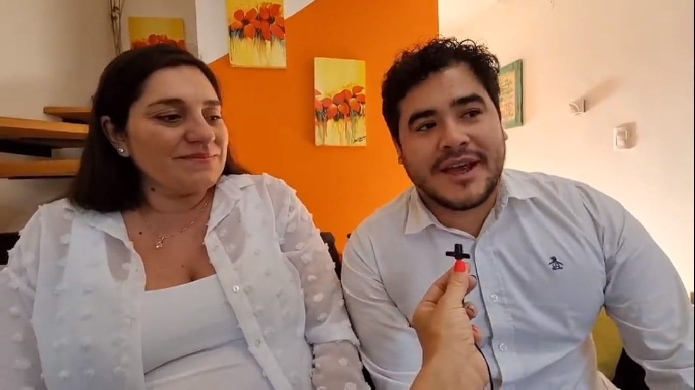 Cynthya y Pablo, los primeros "mapadres de San Luis.