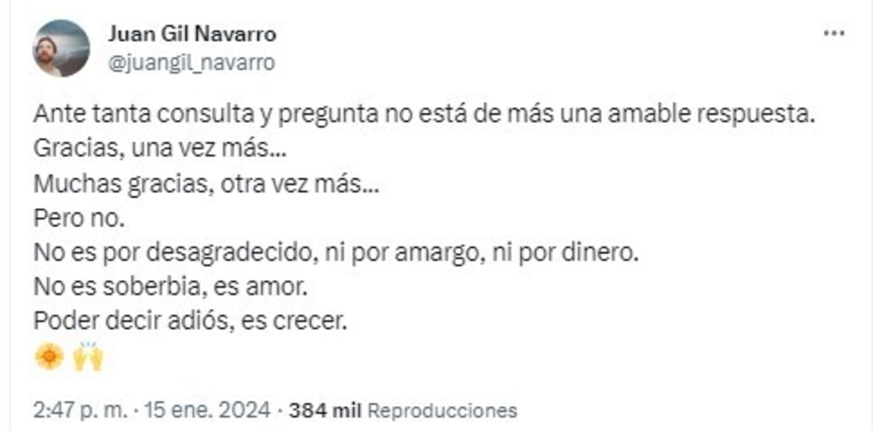 Qué dijo Juan Gil Navarro sobre la vuelta de las canciones de Floricienta en los shows de Flor Bertotti