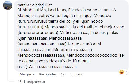 Comentario por Luján de Cuyo