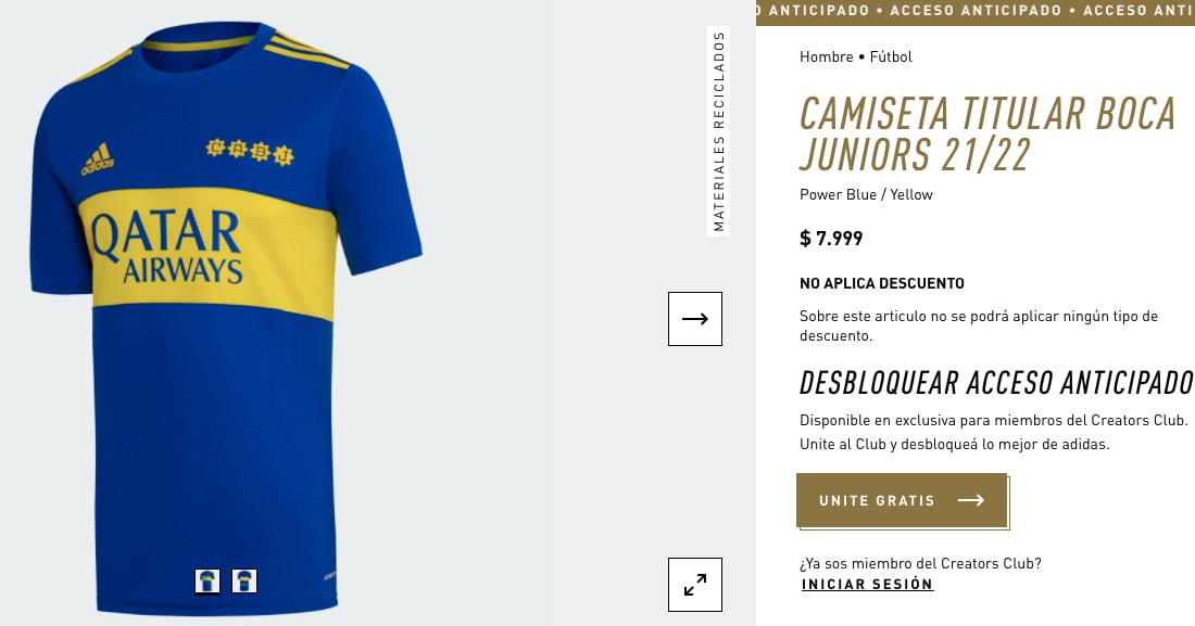 La nueva camiseta de Boca.