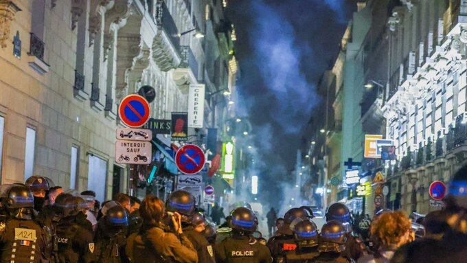 La movilización de los agentes en las calles de Francia.