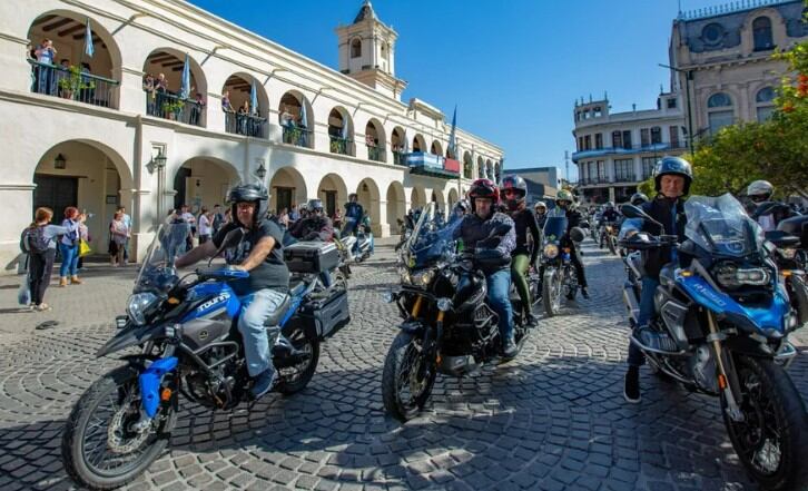 Motociclistas protestaron "justicia y reciprocidad" por la muerte de Alejandro Benítez.