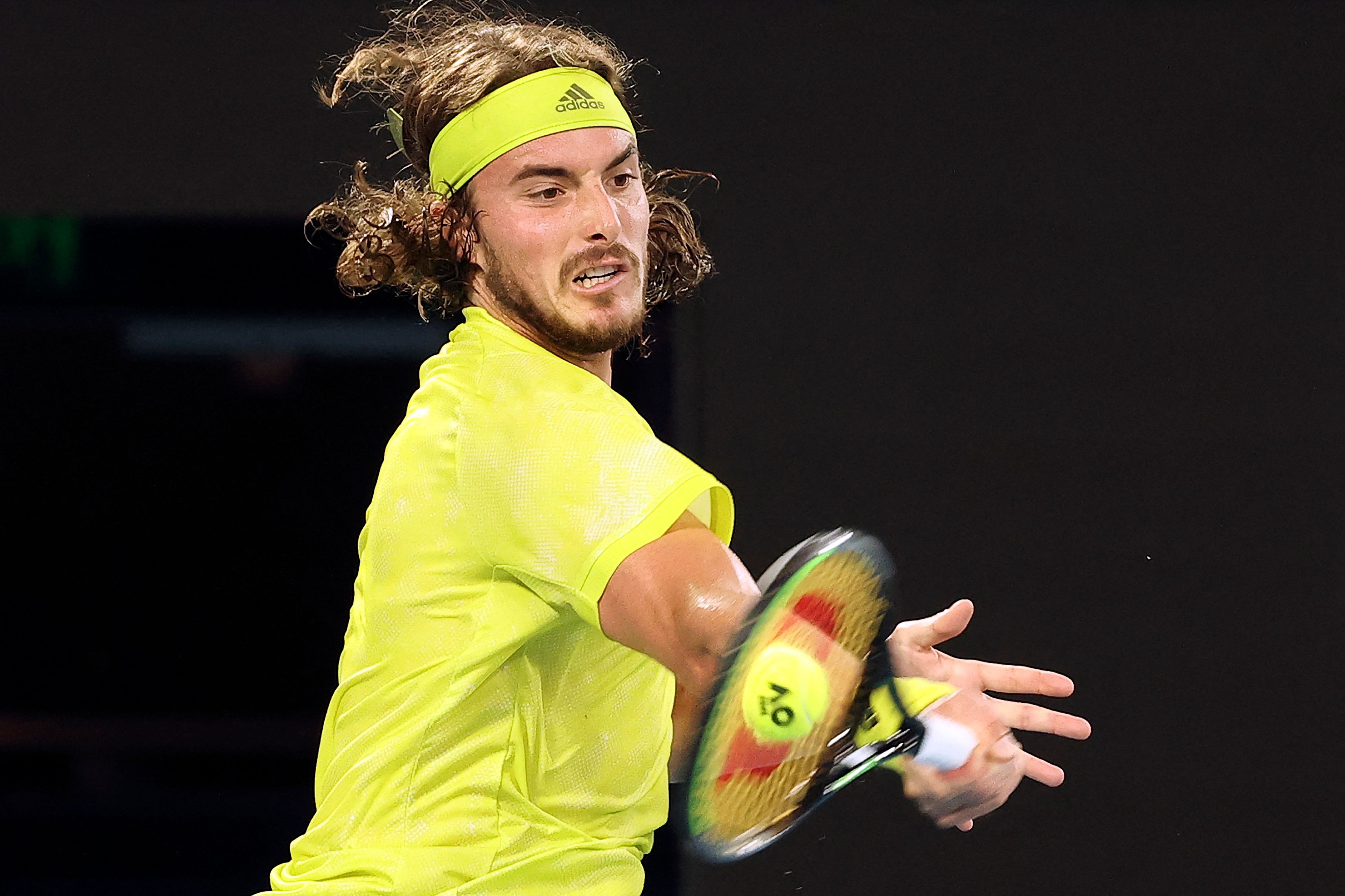 Gran victoria de Stefanos Tsitsipas en el Australia Open. (AFP)