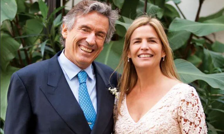 Huberto Roviralta y su nueva esposa