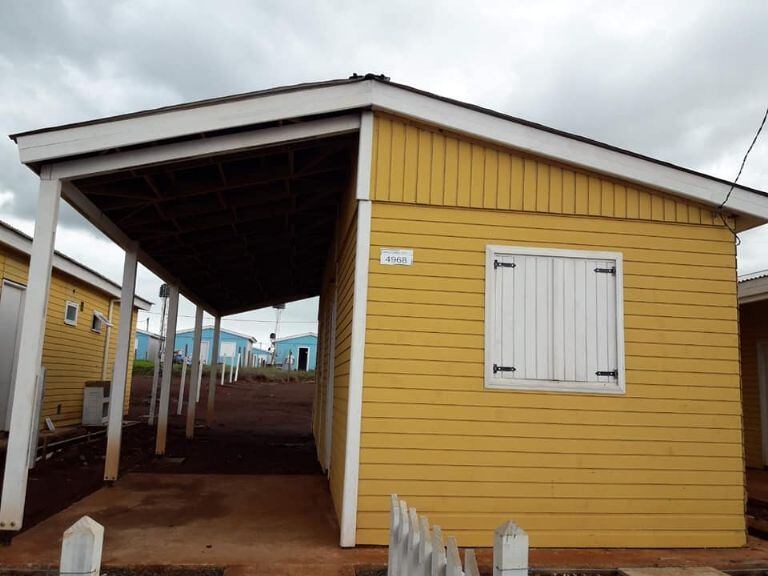 Casas prefabricadas que se enviarán a San Juan