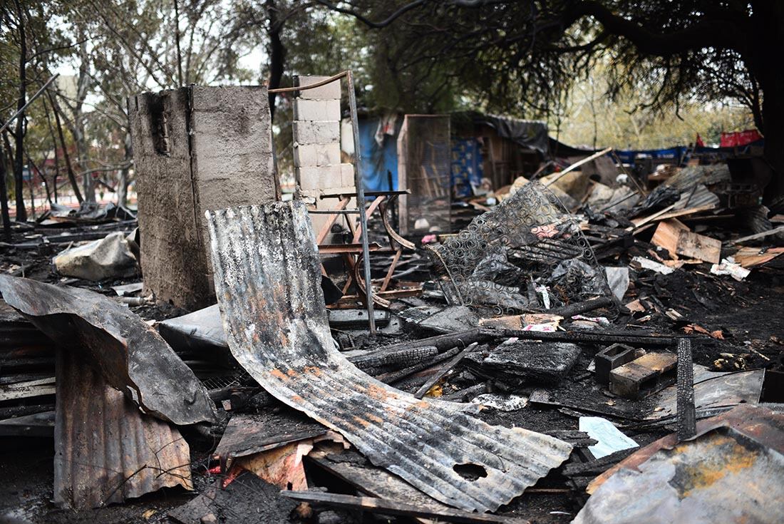 EL día después de la tragedia de incendio en Villa Las Tablas con una persona fallecida. (Pedro Castillo / La Voz)