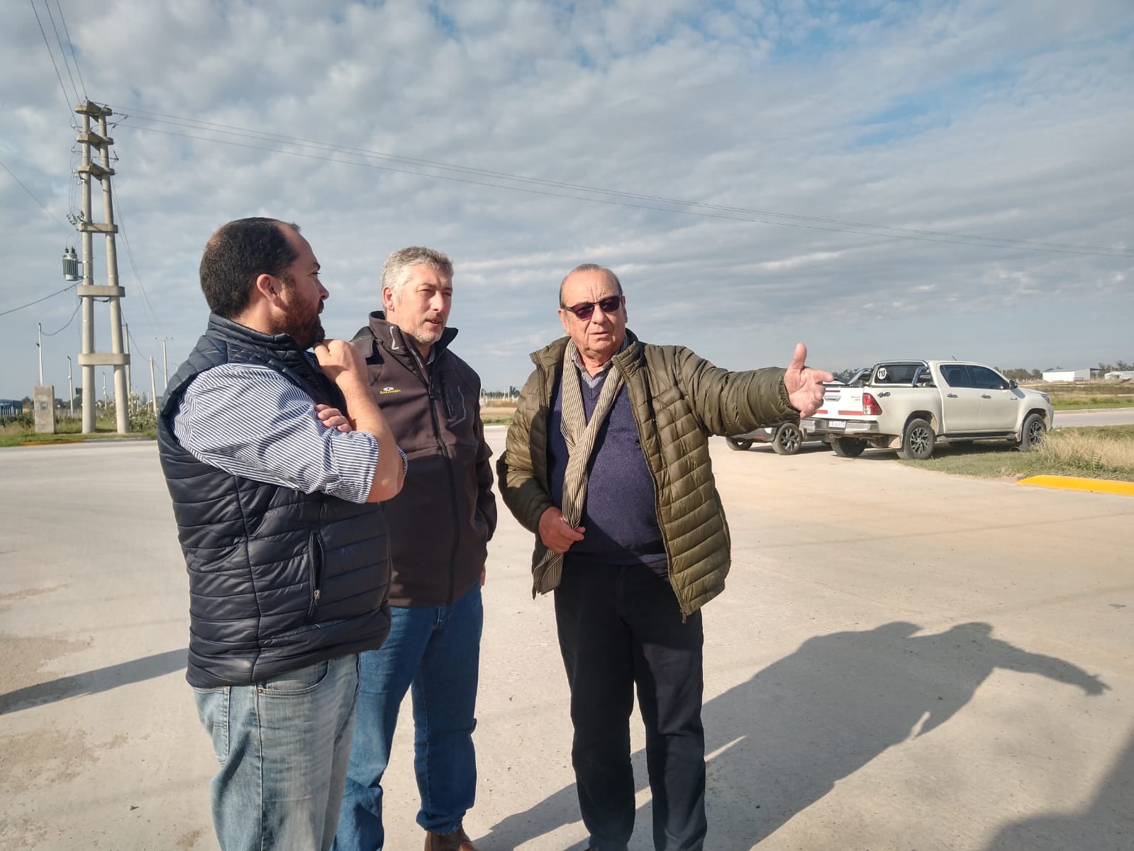 la obra del Polo Tecnológico Metalúrgico del Parque Industrial de Tres Arroyos