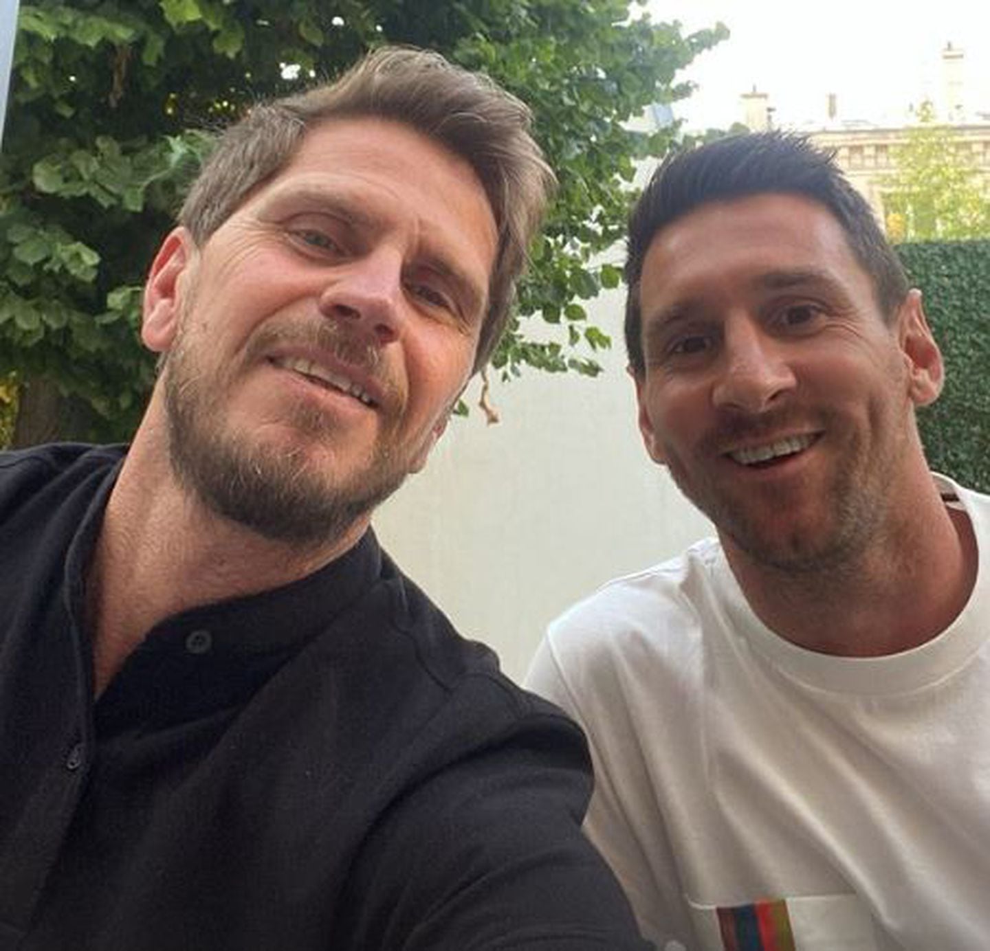 La selfie de Vignolo y Messi