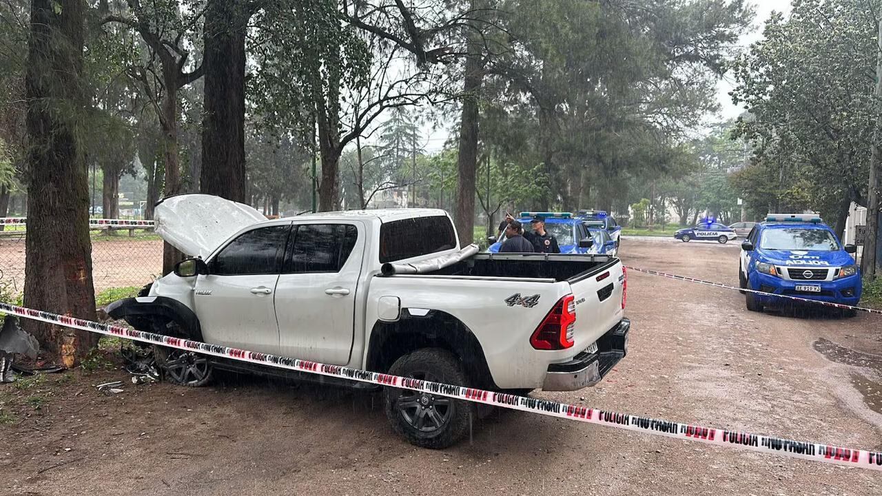 El vehículo robado por los delincuentes en Córdoba.