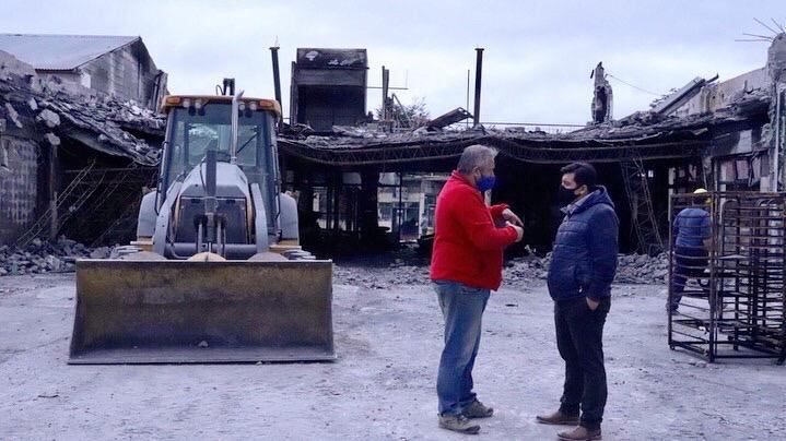 El Municipio se puso a disposición para colaborar con la recuperación de este punto de encuentro tan característico e histórico en la ciudad de Tolhuin.