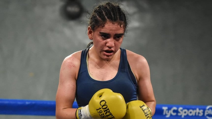 La Princesita Luján, actual referente del boxeo femenino.