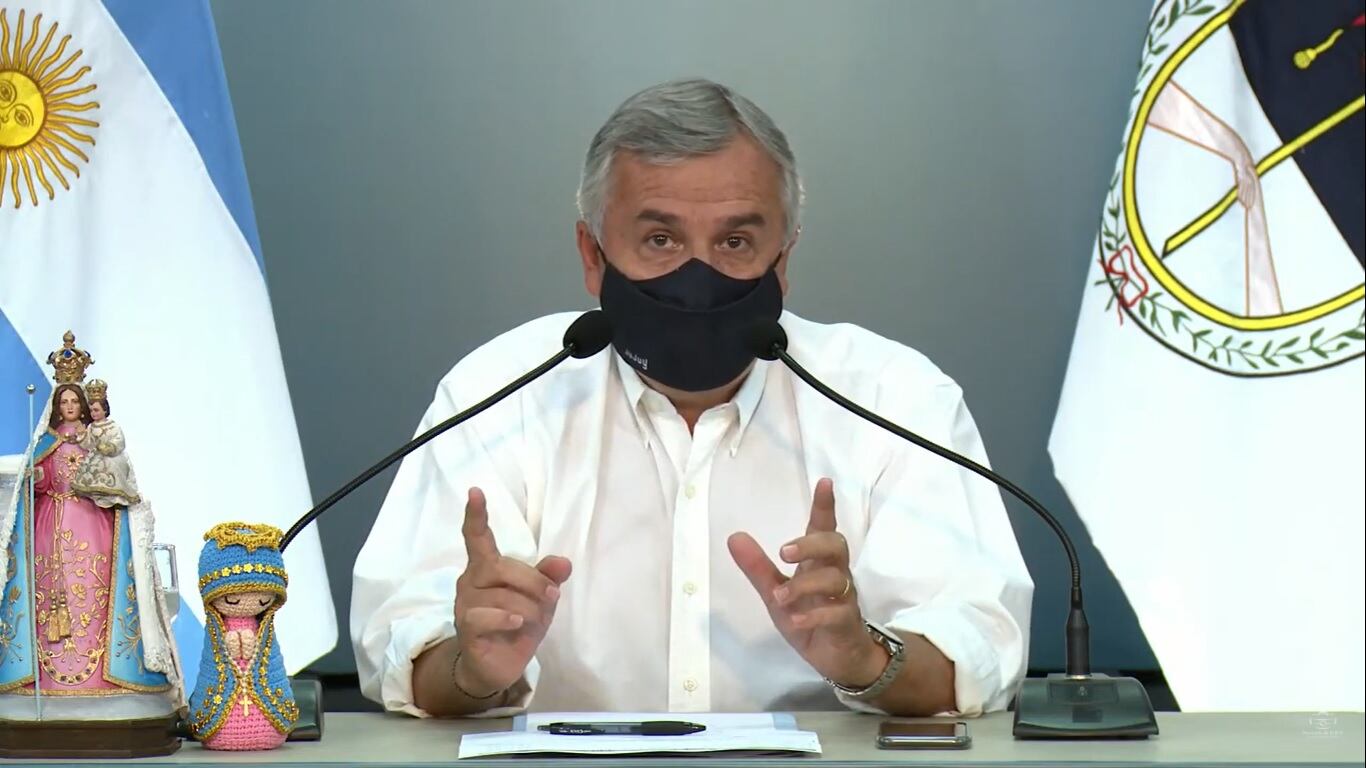 En atención a que Jujuy registra sólo transmisión viral por conglomerados reducidos, dejando atrás la situación de circulación comunitaria, toda la provincia califica como "zona verde", dijo el gobernador Morales.